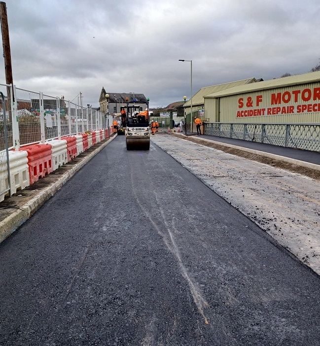 Significant bridge repair scheme in Porth nearing completion