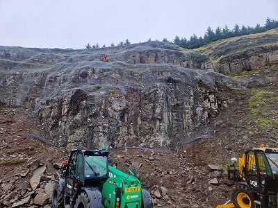 Latest progress report for the mountainside repairs at Rhigos Road