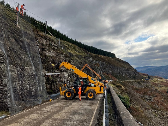 Works update on the major Rhigos mountainside repair scheme