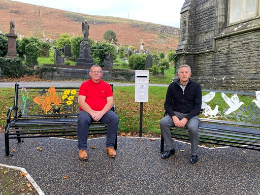 Remembrance Area For The Bereaved Opened At Trealaw Cemetery
